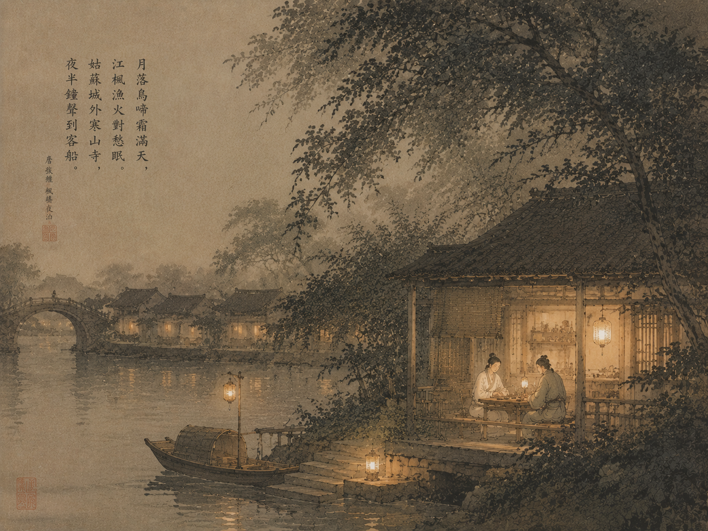 茶烟与远山
